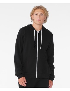 B-3739-Unisex Poly-Cotton Fleece Full-Zip Hoodie 2